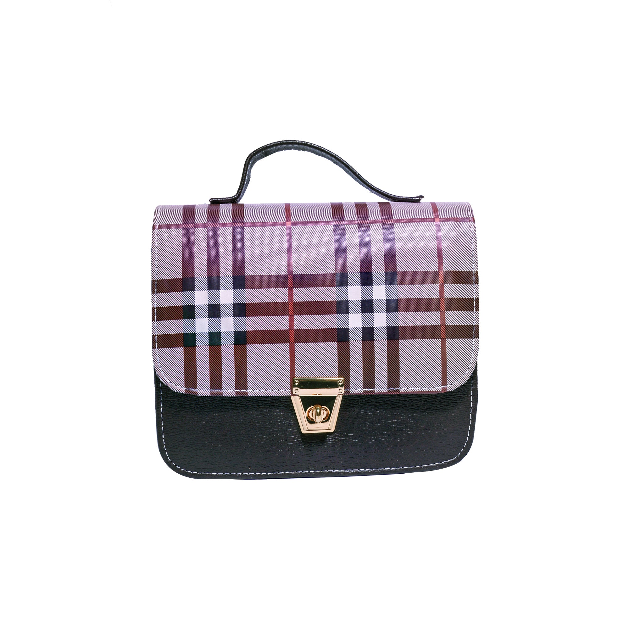 Trendy Plaid Crossbody Bag