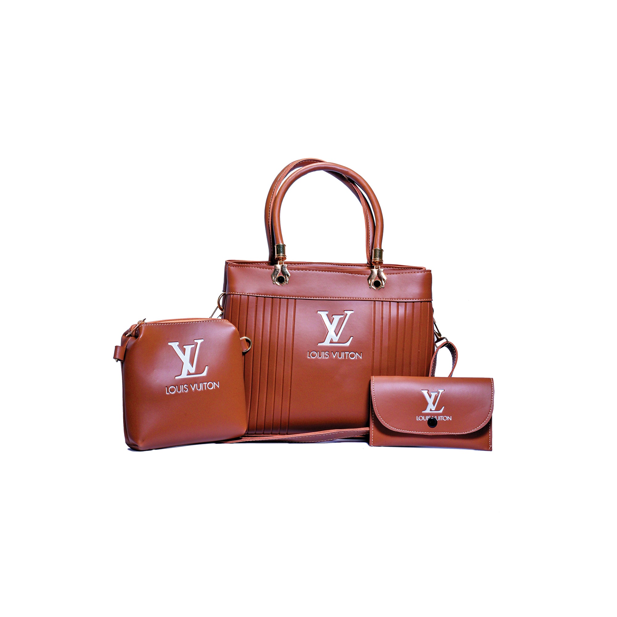 Louis Vuitton-inspired hand Bag 3 in 1