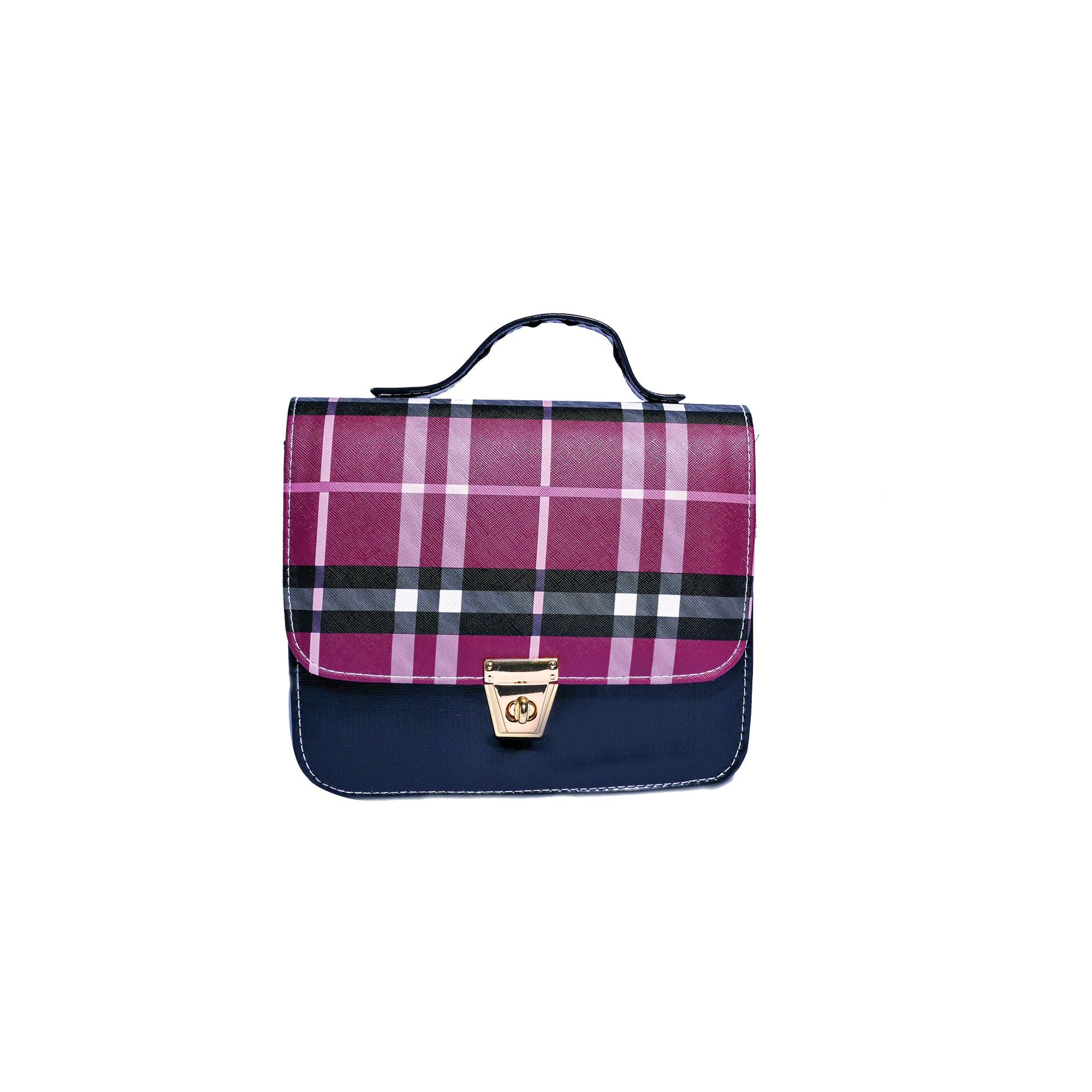 Trendy Plaid Crossbody Bag