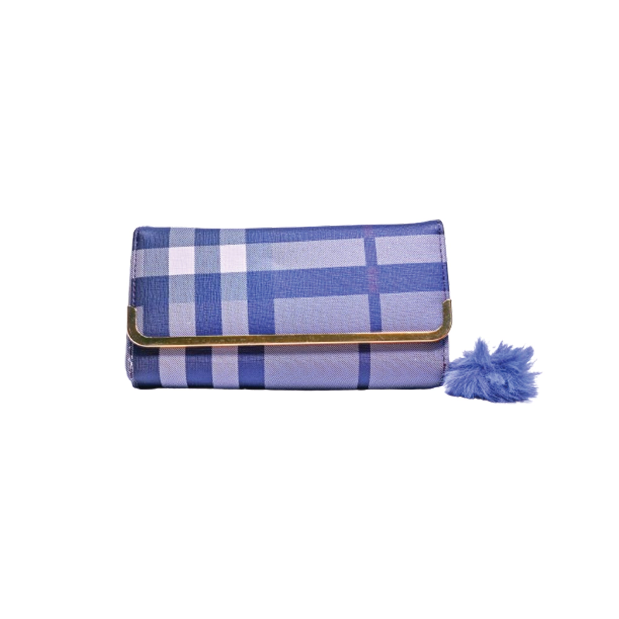 Stylish Plaid Clutch