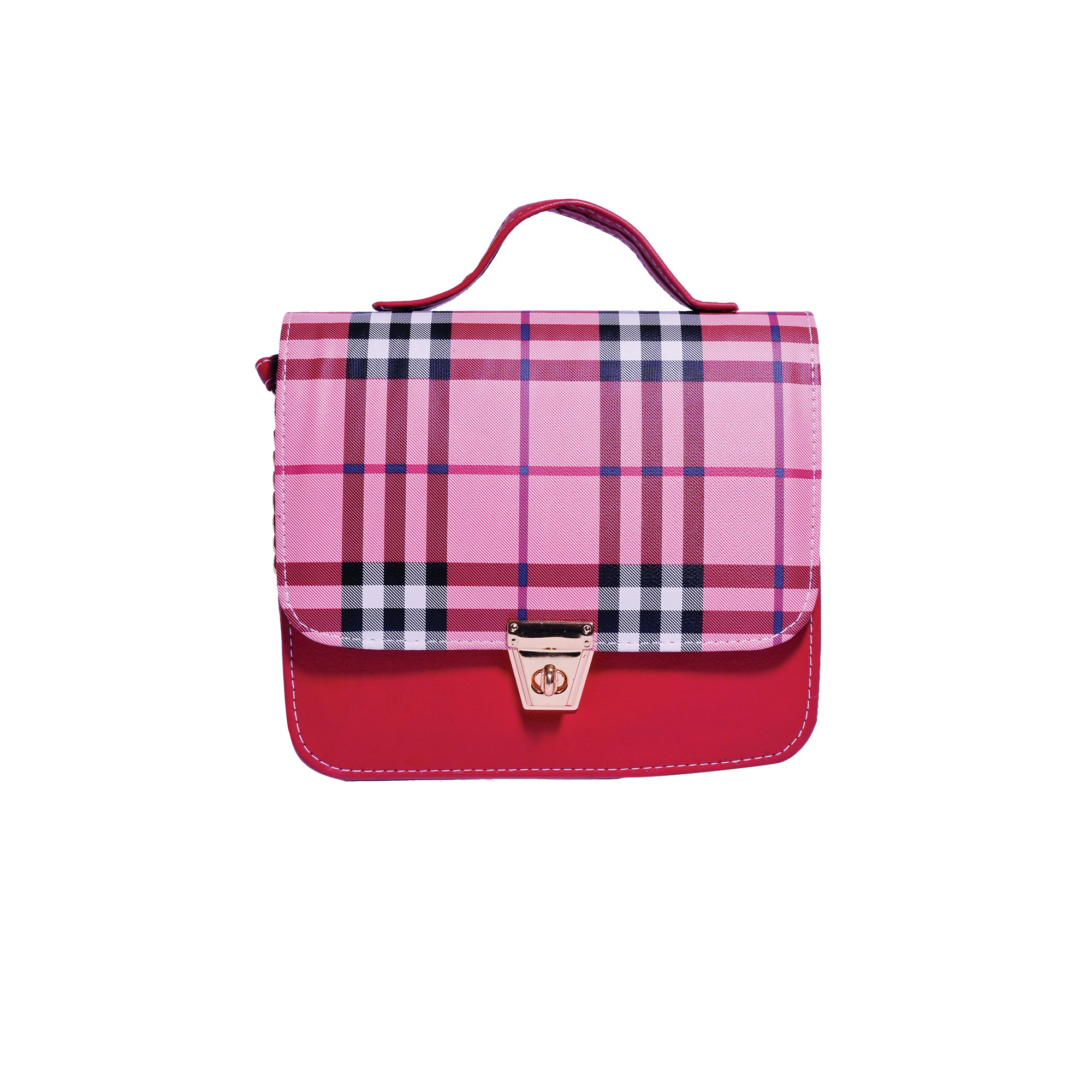 Trendy Plaid Crossbody Bag